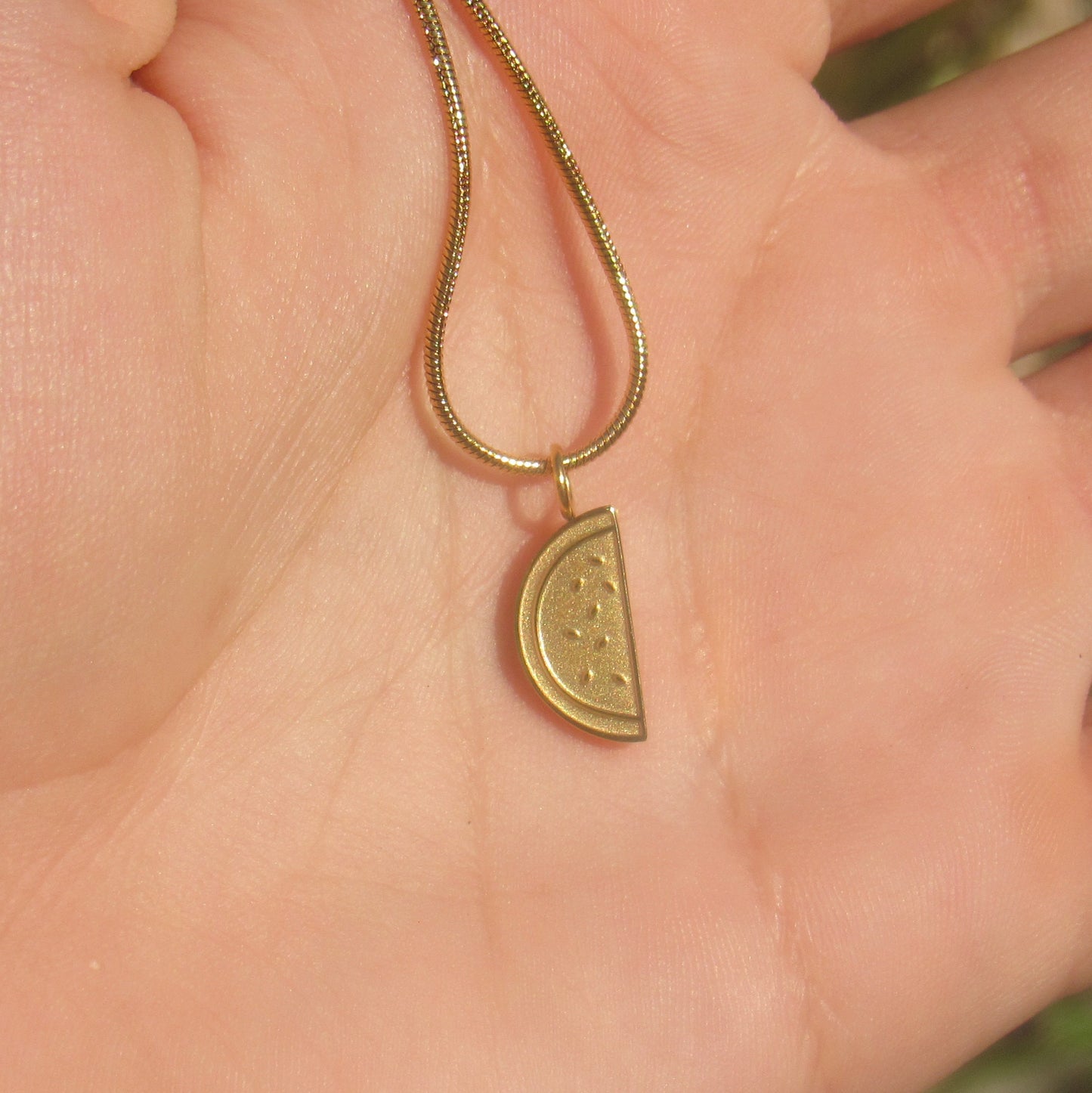 watermelon Neckless 18k plated
