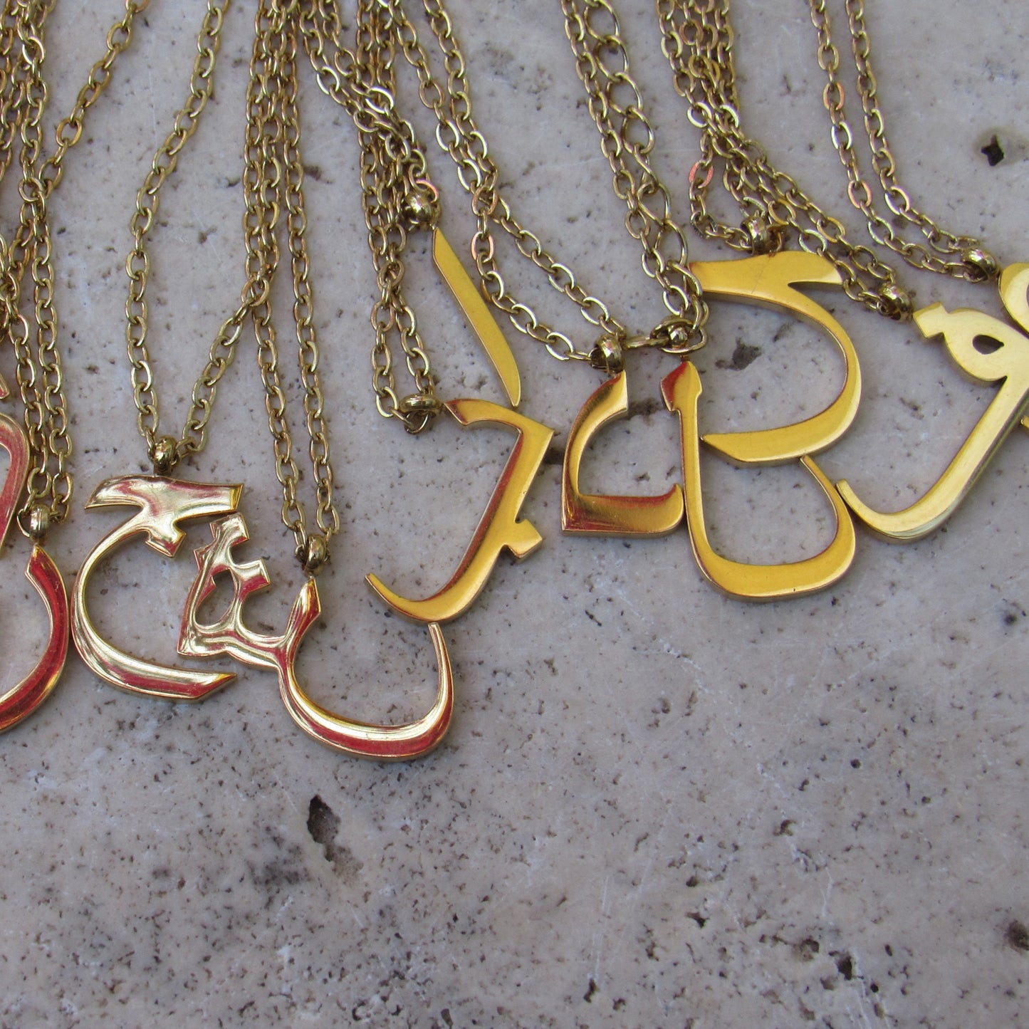 Arabic Letter neckless 18K plates