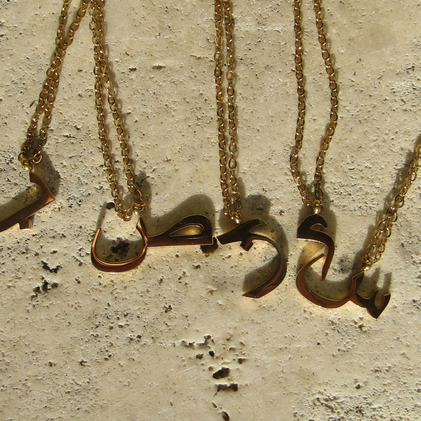Arabic Letter neckless 18K plates